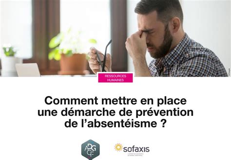 Comment Mettre En Place Une D Marche De Pr Vention De L Absent Isme