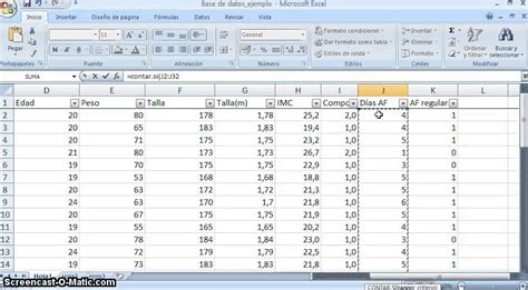 Frecuencia Absoluta Contar Recuento Con Excel Youtube