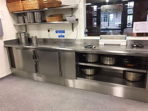 Stainless Steel Kitchen Plinths For Bancrofts School Woodford Green