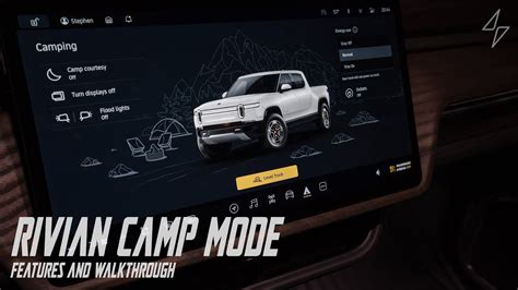 Rivian Camp Mode Ui Walkthrough Youtube