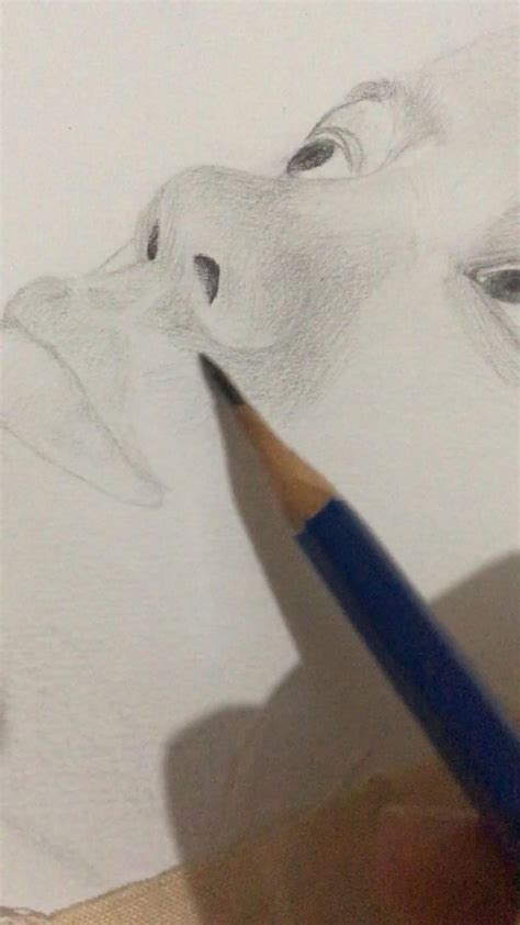 Nose drawing in 2022 | Nose drawing, Graphite drawings, Drawings