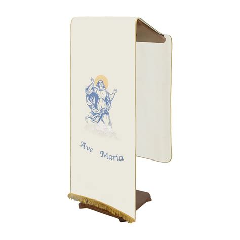 Lectern Cover With Embroidery Assumption Of Mary Into Heaven