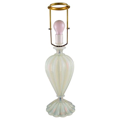 Gro E Venezianische Tischlampe Aus Mundgeblasenem Glas Von Barovier Und