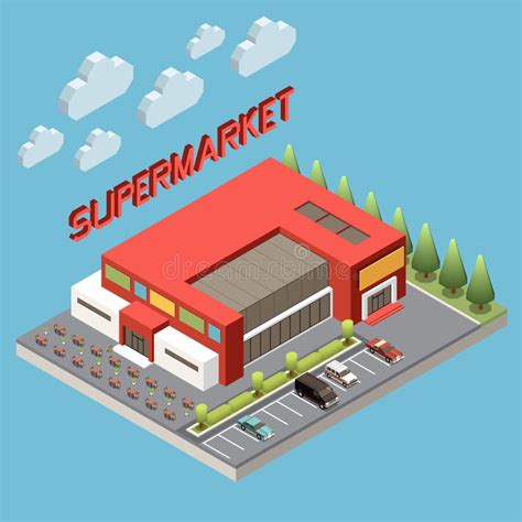 Concepto Isom Trico De Supermercado Ilustraci N Del Vector