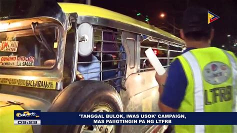 Tanggal Bulok Iwas Usok Campaign Mas Paiigtingin Pa Ng Ltfrb