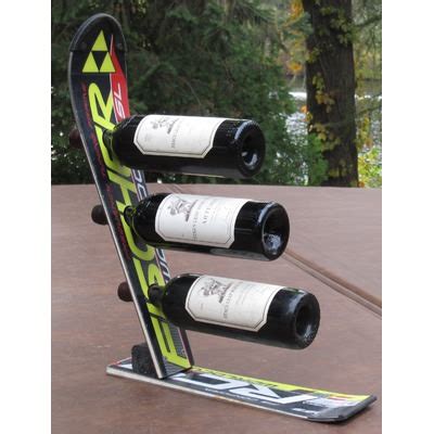 Great Wine Racks Made From Old Skis Gift Ideas Creative Spotting