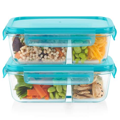 Pyrex 34 Cup Meal Box Glass Divided Storage Container Duo Walmart