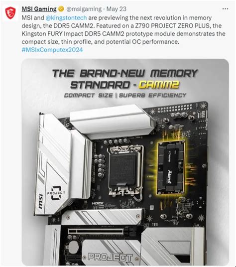 MSI Và Kingston Giới Thiệu Mainboard Z790 PROJECT ZERO PLUS Sử Dụng Bộ