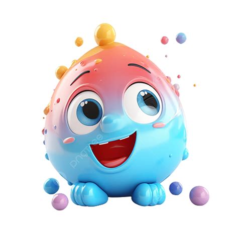 3d Cute Emoticon Smiley Blue, Blue Eyes, Yellow, Smiley PNG Transparent