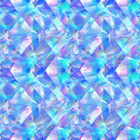 Premium Photo | Holographic Seamless Blue Tile Pattern Design