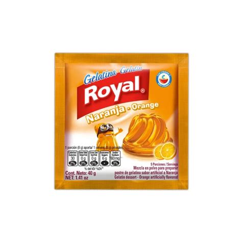 Royal Gelatina Sabor Naranja 40Gr Farmadon La Farmacia De La Esquina