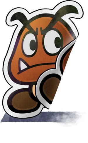 Crinkle Goomba Super Mario Wiki The Mario Encyclopedia