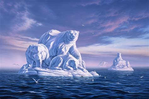 Icebeargs Painting By Jerry Lofaro Fine Art America