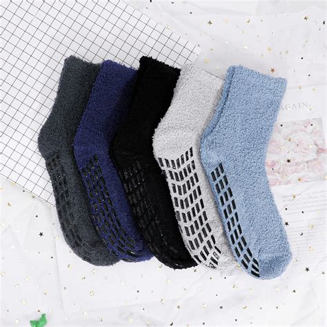 Qkurt Paires Chaussettes Moelleuses Chaussettes De Sommeil Chaudes