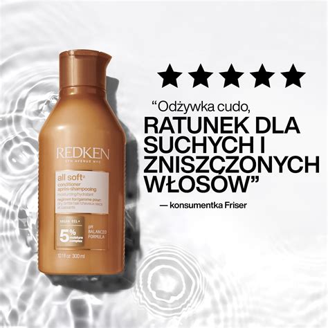 Redken All Soft Conditioner Nawilżająca Odżywka Do Włosów Suchych 300ml