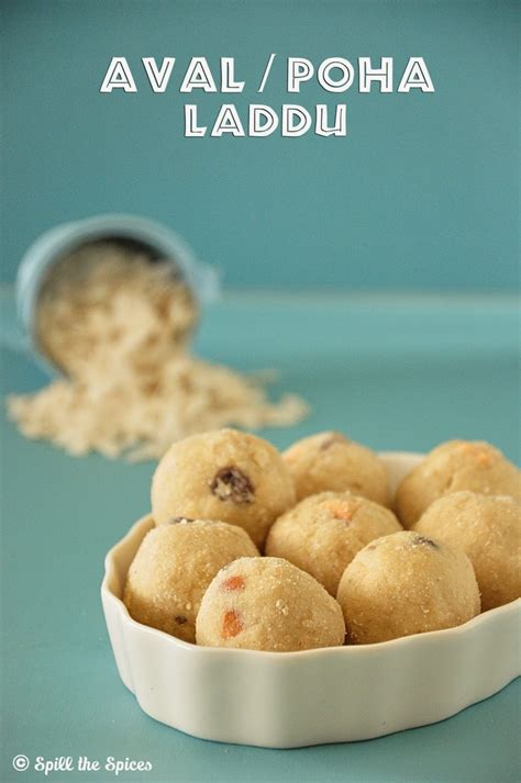 Aval Laddu Poha Ladoo Spill The Spices