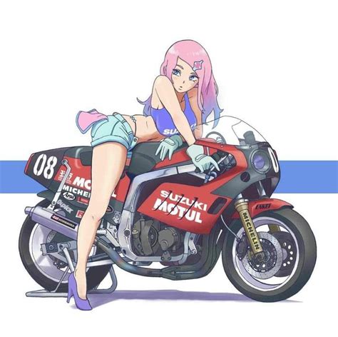 Pin By Quique Maqueda On Motorcycle Artworks Anime Motorcycle