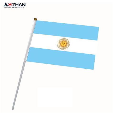 Custom Double Sides Printed Cm Argentina Mini Hand Flags With