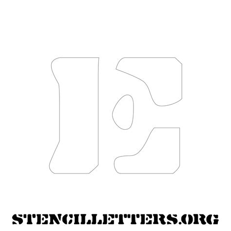 4 Inch Free Printable Individual 220 Stone Uppercase Letter Stencils Stencil Letters Org