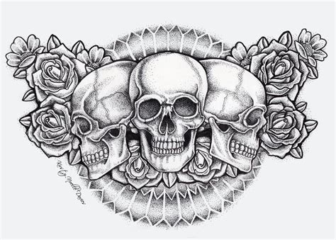 Sketch For Back And Chest BeatTattoo Chest Piece Tattoos Skull