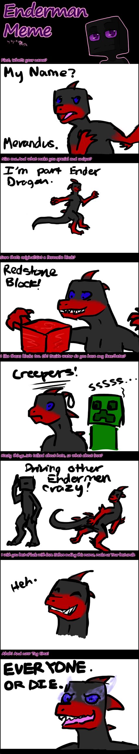 Enderman Meme Template By Hiji K By Noelanieternal On Deviantart