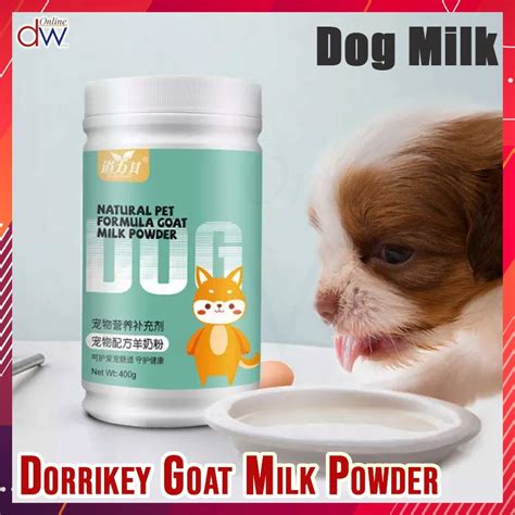 Dorrikey Dog Milk Natural Pet Formula Goat Milk Powder Supplements For Puppy 400g (FOR DOG ...