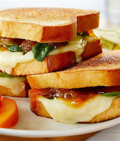 Cooper® Sharp Apricot and Spinach Grilled Cheese Sandwich - Cooper ...