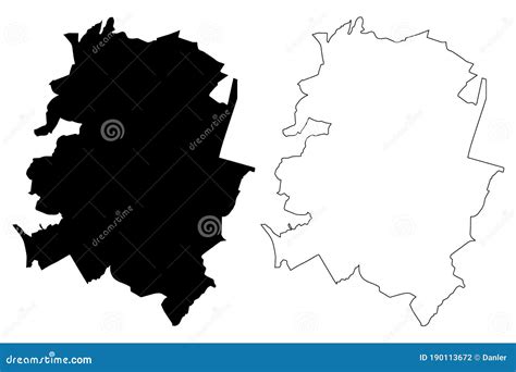 Naucalpan City United Mexican States, Mexico Map Vector Illustration ...