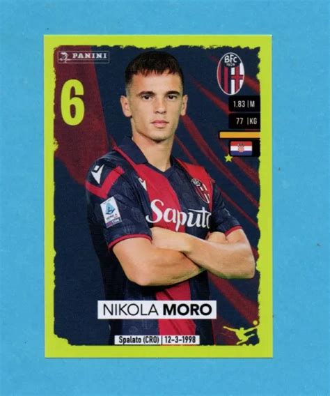 PANINI CALCIATORI 2023 2024 FIGURINA N 47 MORO BOLOGNA NEW VELINA