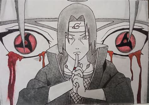 Itachi Uchiha Drawing (Naruto) | Anime drawings, Anime lineart, Drawings