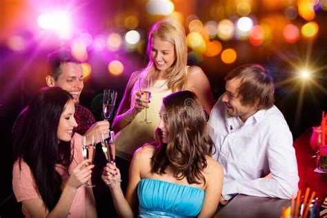 Group Of Young People Having Party Celebration Stock Photo Image Of