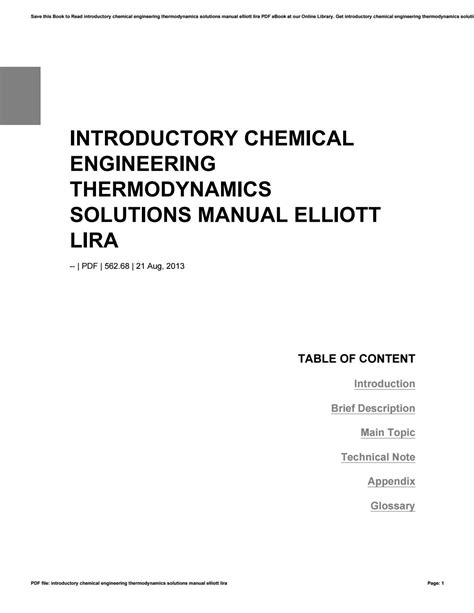 Introduction Chemical Engineering Thermodynamics Solutions Manual