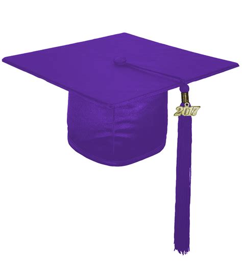 Shiny Purple Cap And Gown Elementary School Graduation Set Rs4251465607877