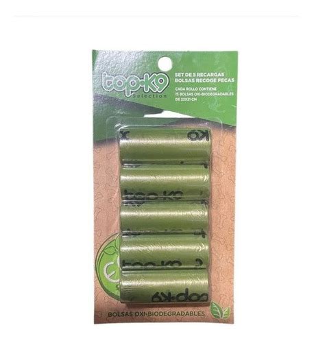 Bolsas Biodegradables Top K Para Desechos Rollos Ahorro Punto Pet