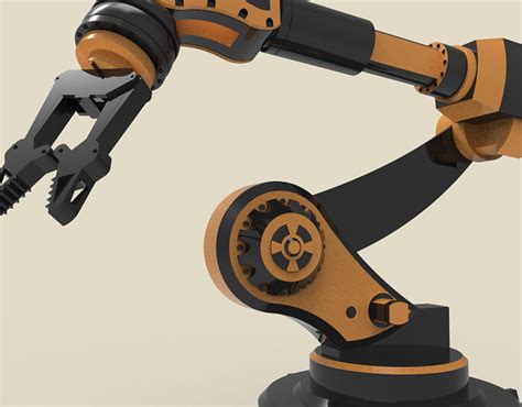 3D Modeling | Industrial Robotic Arm on Behance