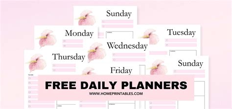 2025 Daily Planner Free Printable Jessica Pierson