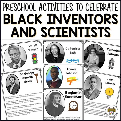 Celebrating Black Inventors And Scientists Pre K Printable Fun