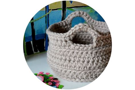 Crochet In Color Chunky Crocheted Basket Pattern