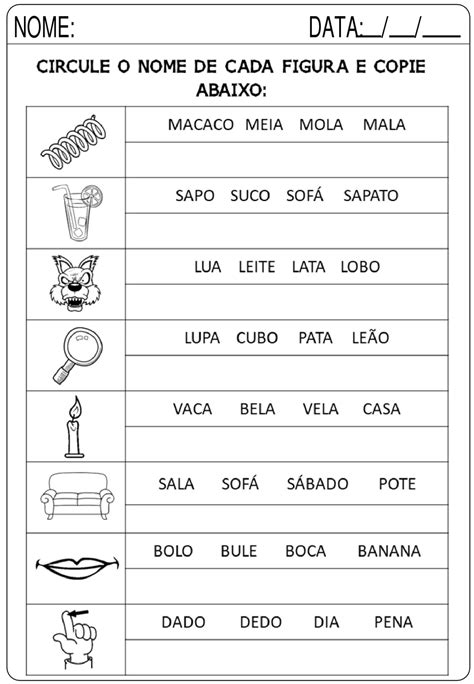 AlfabetizaÇÃo Atividades De LÍngua Portuguesa SÍlabas Simples Cuca Super Legal Educação