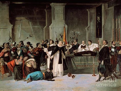 Funeral Of Atahualpa August 1533 C 1869 Painting By Mexican School