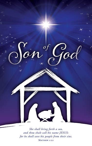 Son Of God Christmas Regular Size Bulletin Pack Cokesbury