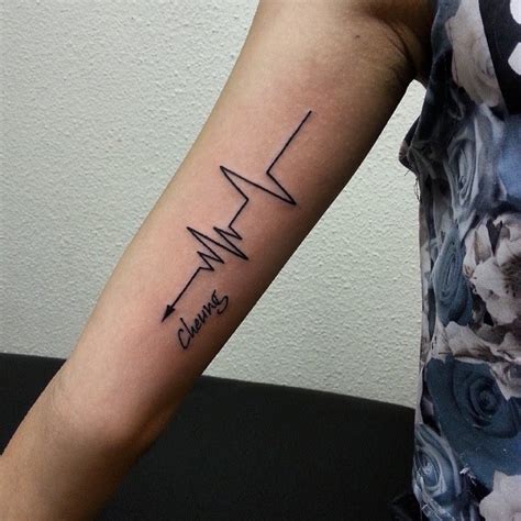 Minimalist Tattoo Heartbeat - Wiki Tattoo