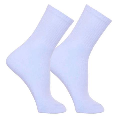 Meia Branca Cano Alto - Meia Cano Alto Branca Kit 05 Pares Peças De Meia Adulto Cano Alto ...