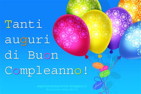 Cartolina Con Palloncini Colorati Per Fare Gli Auguri Di Buon