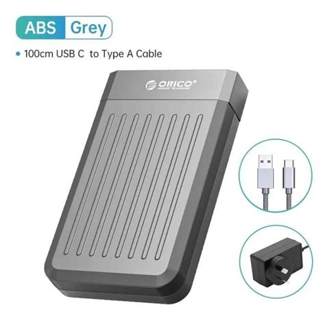 Prise Au Gris Orico Bo Tier De Disque Dur Externe Sata Vers Usb C