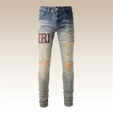 Designer Ripped Jeans Men Mens Designer Denim Ripped Rock Ripped