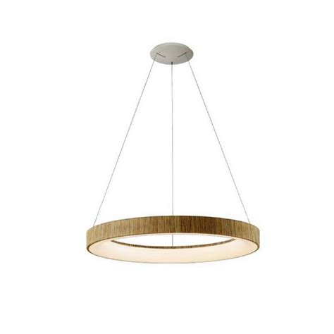 L Mpara Colgante Led Mantra Niseko Ii Madera Led Cct Cm Dimable