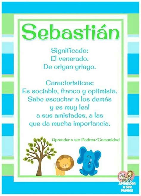 Sebastian Significados De Los Nombres Aprender A Ser Padres Nombres