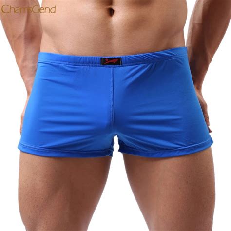 Hot Sale Sexy Mens Solid Breathe Underwear Bulge Pouch Shorts