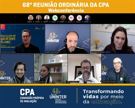 Reuni O Ordin Ria Da Cpa Comiss O Pr Pria De Avalia O